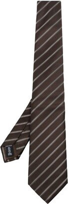 Stripe Silk-Cotton Tie