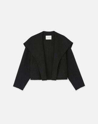 Wool Cashmere Double Face Shawl Collar Oversized Coat