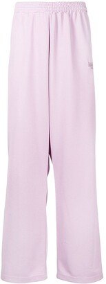 Logo Side-Stripe Wide Leg Track Trousers