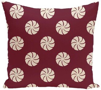 Blue/ Red/ Purple Decorative Holiday Geometric Print 26-inch Pillow