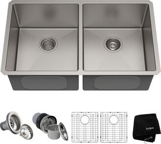 Standart 23 in. Pro 16 Gauge Undermount 50/50 Double Bowl Stainless Steel Kitchen Sink