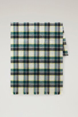 Plaid Scarf in Wool Blend-AD