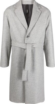 Cisternino belted single-breasted coat-AA