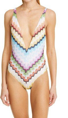 Zigzag One-Piece Swimsuit