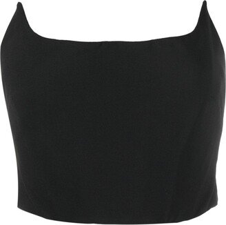 Strapless Cropped Top-AB