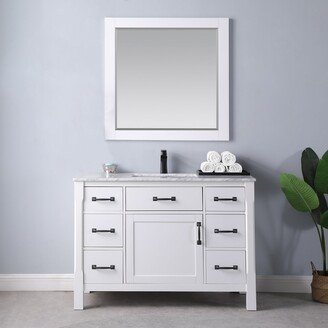 Altair Maribella Single Bathroom Vanity Set with Mirror