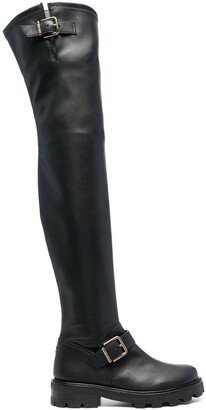 Biker ll knee-high boots