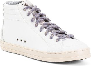 Leather High Top Skate Sneakers for Women