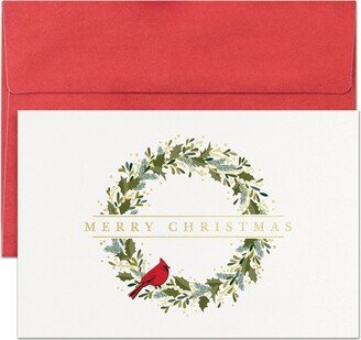 Masterpiece Studios Holiday Collection Petite Cards 16 Cards/Envelopes, Christmas Cardinal, 4