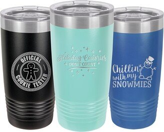 Festive Holiday 20Oz Pint Tumblers - Funny Christmas Party Drinkware Great Gift For Winter Season Perfect Fun