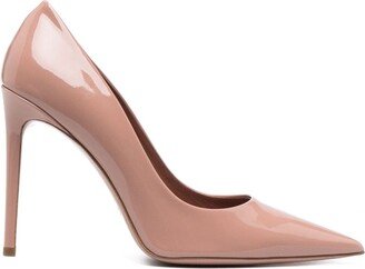 105mm Pointed-Toe Leather Pumps