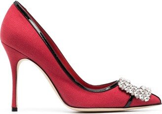 Tuberian 105mm jewel-buckle pumps