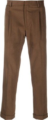 Mid-Rise Tapered Trousers-AN