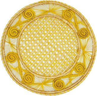 Washein Yellow Caracol Spiral Placemats Set Of 4