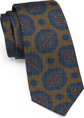 Medallion Silk Tie-AD