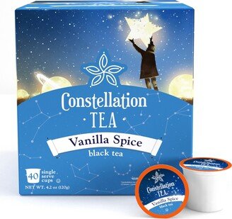 Constellation Tea Vanilla Spice Black Tea Pods, Compatible Keurig2.0 Brewers,40Ct
