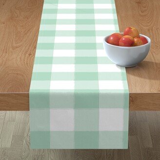 Table Runners: Buffalo Check Gingham Table Runner, 72X16, Green