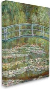 Bridge Over Lilies Monet Classic Painting Stretched Canvas Wall Art Collection