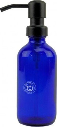 Cobalt Blue Glass Bottle 8Oz Soap Dispenser - Ks No. 6 Matte Black Metal Pump