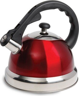 Claale 1.7 Qt Whistling Tea Kettle in Red