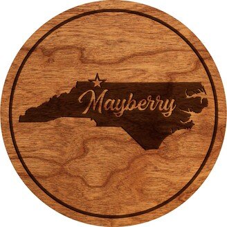 Mayberry, North Carolina Coaster - Crafted From Cherry Or Maple Wood