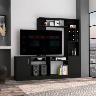 6-Bottle 2-Door Entertainment Center