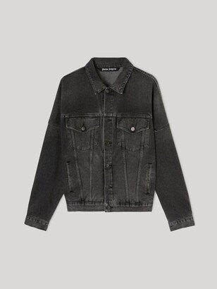 Black Logo Denim Jacket