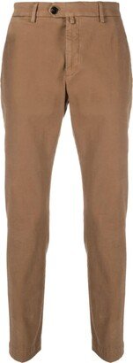 Mid-Rise Slim-Cut Trousers-AS