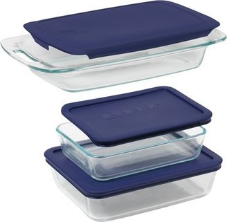 6pc Bake and Store Set (3 Containers and 3 Lids)