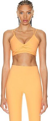 Twist Front Sports Bra in Orange