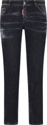 Distressed Slim-Cut Jeans-AG