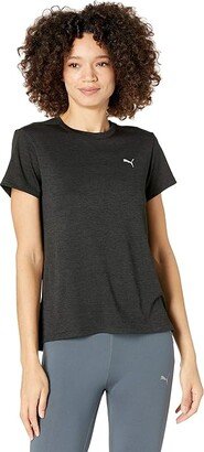 Run Favorite Heather Tee Black Heather) Women's Clothing