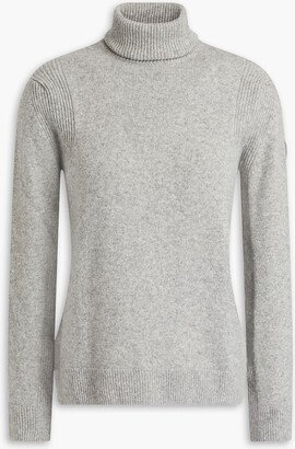 Stephanie mélange wool and cashmere-blend turtleneck sweater