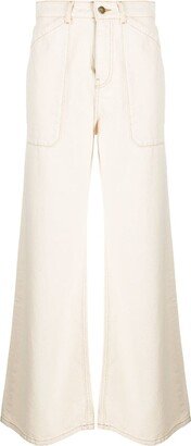 Mallou high-rise wide-leg jeans