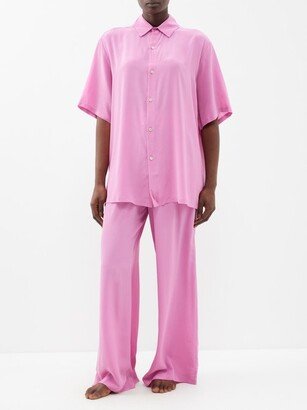 Alabama Short-sleeved Silk Pyjamas