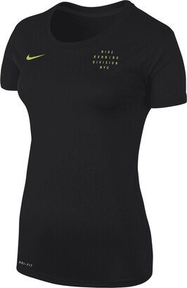 Women's Legend Dri-FIT Running T-Shirt in Black-AA