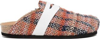 VITELLI Slip-On Zigzag-Edge Slides