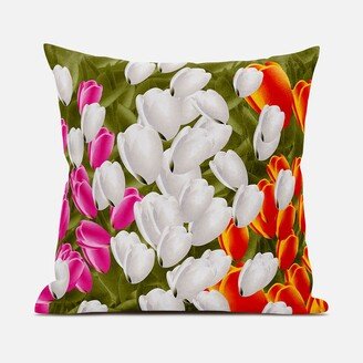 Amrita Sen Designs Amrita Sen Tulip Bouquet Indoor Outdoor Pillow Zip