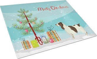 CK3537LCB English Springer Spaniel Christmas Tree Glass Cutting Board