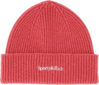 Logo Embroidered Beanie-AJ