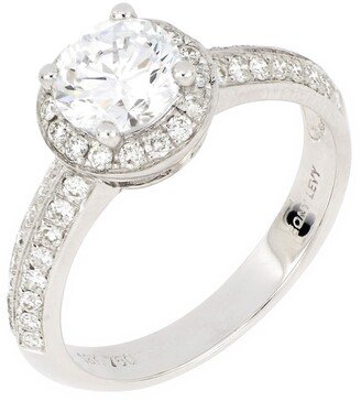 Beveled Pavé Diamond Engagement Ring Setting