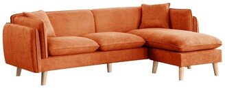 Lilola Home Brayden Fabric Sectional Sofa Chaise