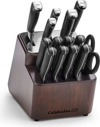 Premier Stainless Steel 15-Piece SharpIN Knife Set with Sharpening Block