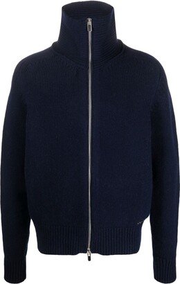 Meunier ribbed-knit zipped cardigan