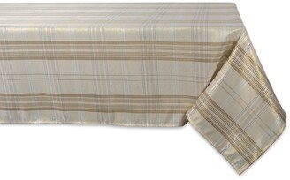 Metallic Plaid Tablecloth