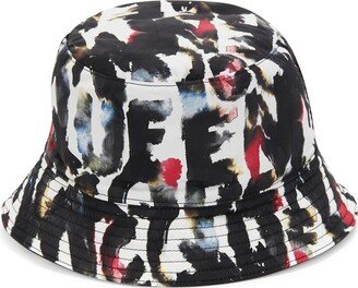 Graffiti Printed Reversible Bucket Hat