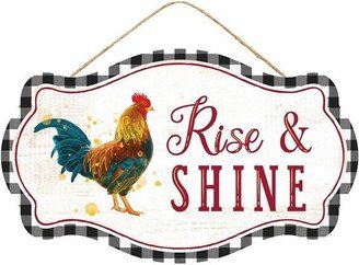 Rooster Rise & Shine Wreath Sign, Farmhouse Rooster, Supplies, Attachment, Sign