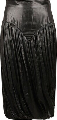 Pleated Midi Skirt-AG