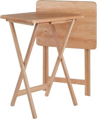 2pc Alex Snack Table Set Natural