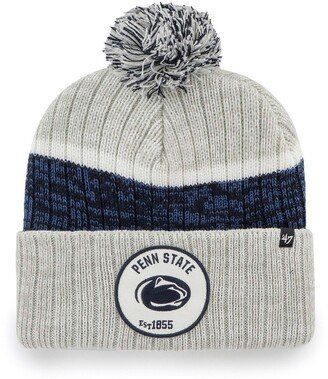 Men's Gray Penn State Nittany Lions Holcomb Cuffed Knit Hat with Pom